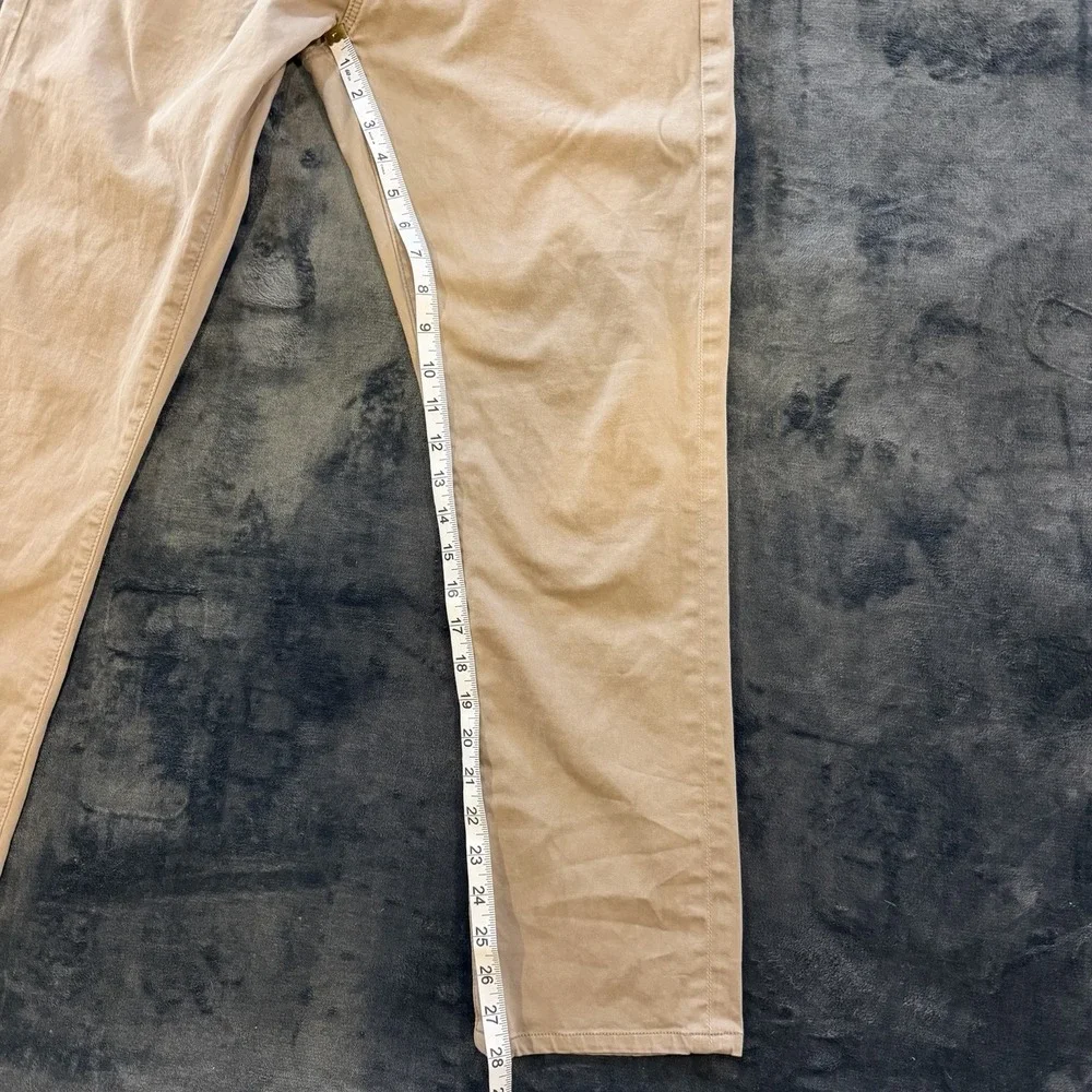 AG Adriano Goldschmied Everett Pants Mens 31x28 Khaki Slim Straight Stretch